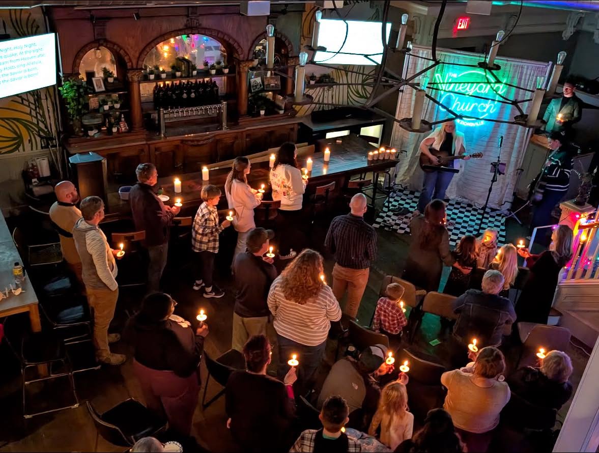 Christmas Eve candlelight service at ViZi Church