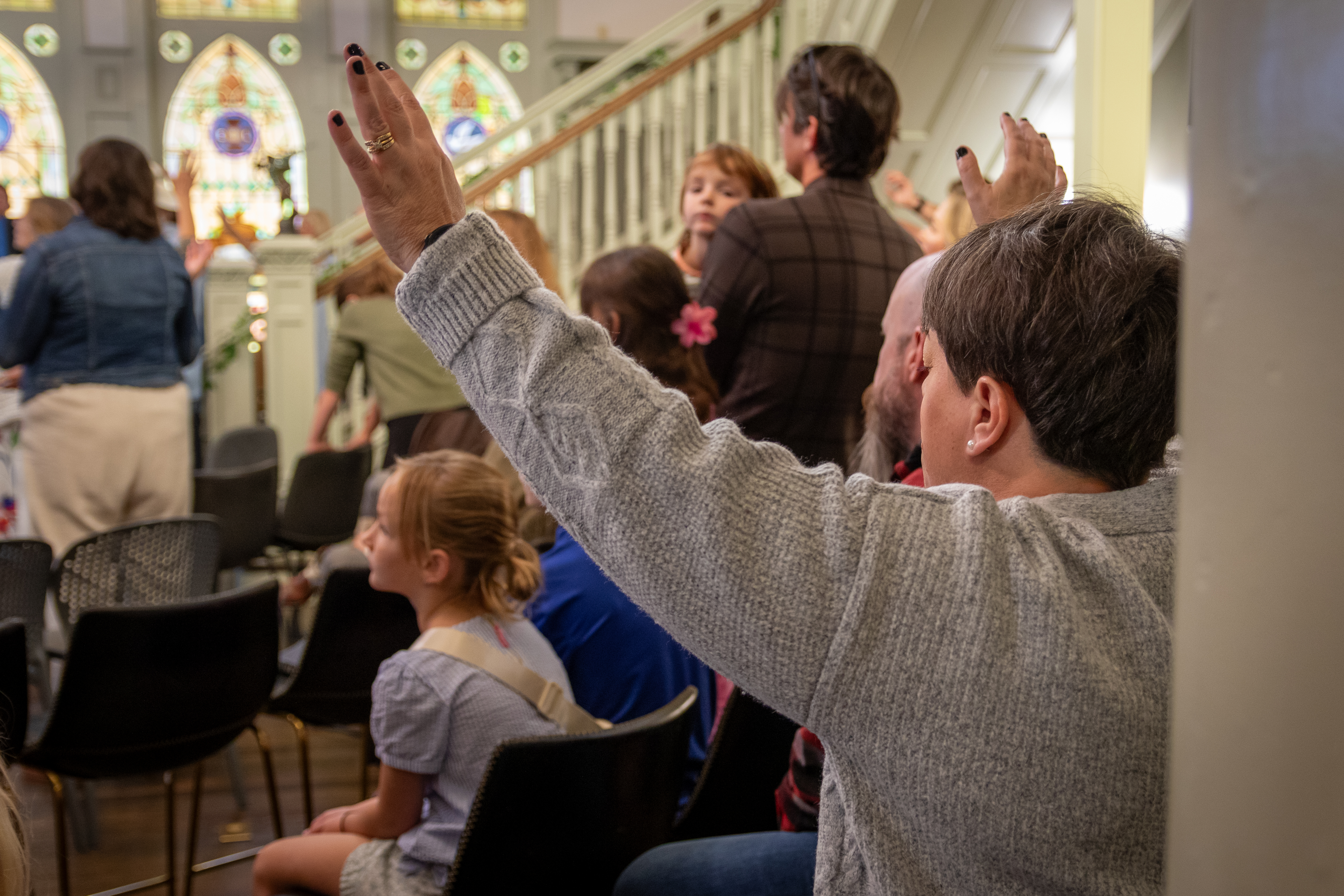 ViZi Church community worshiping together